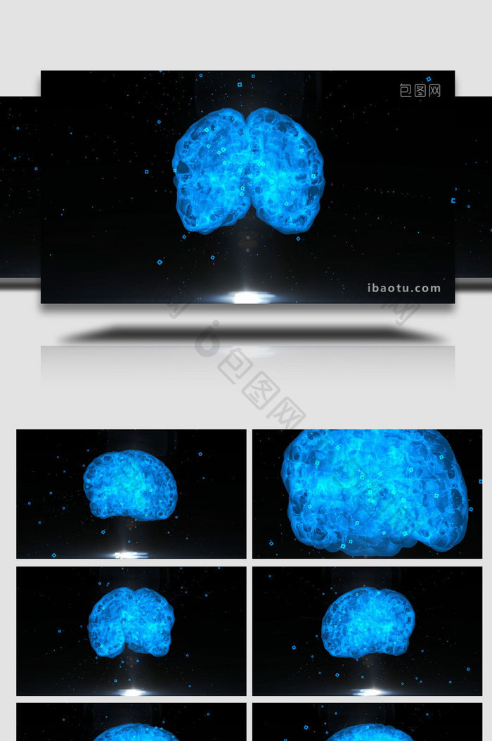 科技互联网人工智能ai大脑背景视频