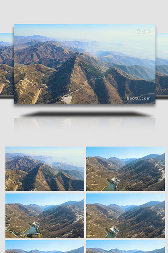 河南七峰山中国长城之祖4K航拍图片