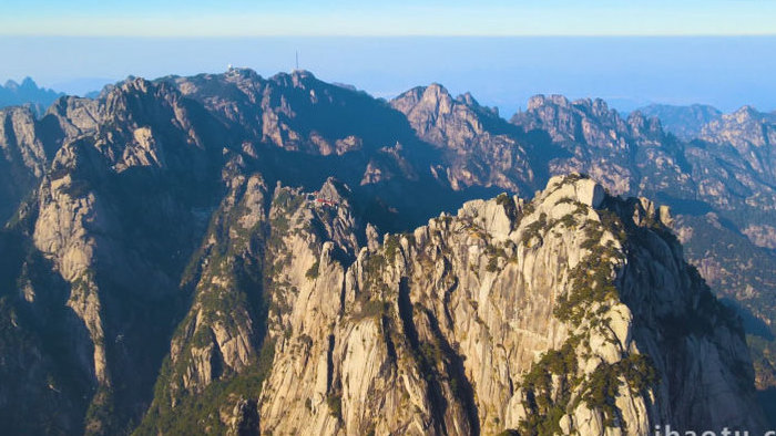 五岳中国黄山自然风光4K航拍