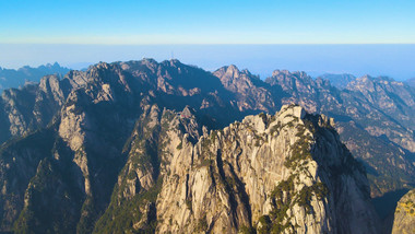 五岳中国黄山自然风光4K航拍