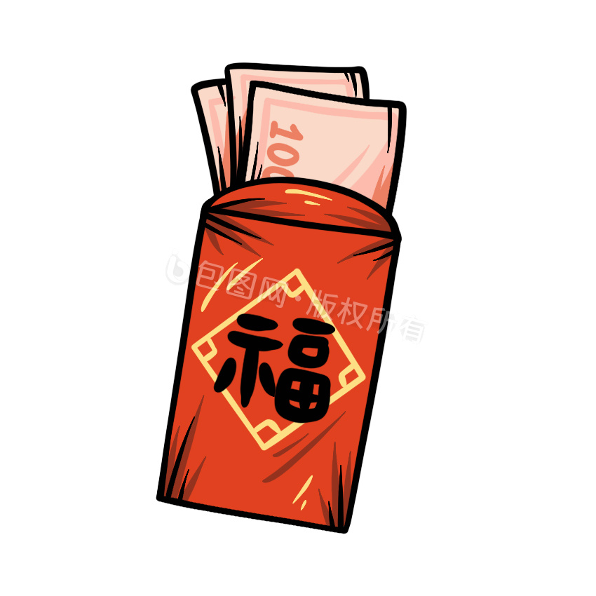 国潮新年红包小动画gif动图下载-包图网