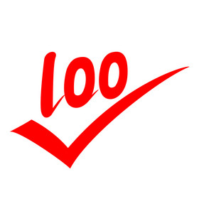 100分微信符号