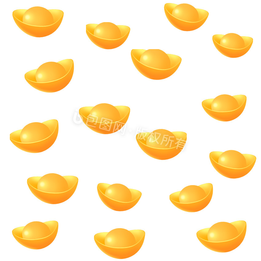 橙色金币掉下来表情包GIF图
