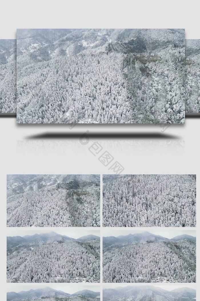 震撼大气高山雪景航拍