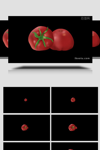 易用卡通类mg动画蔬菜类红色番茄图片