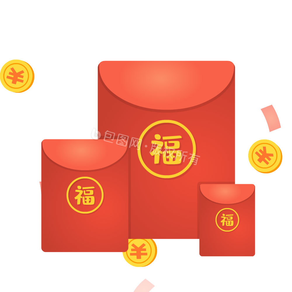 新年红包发大财gif动图下载-包图网