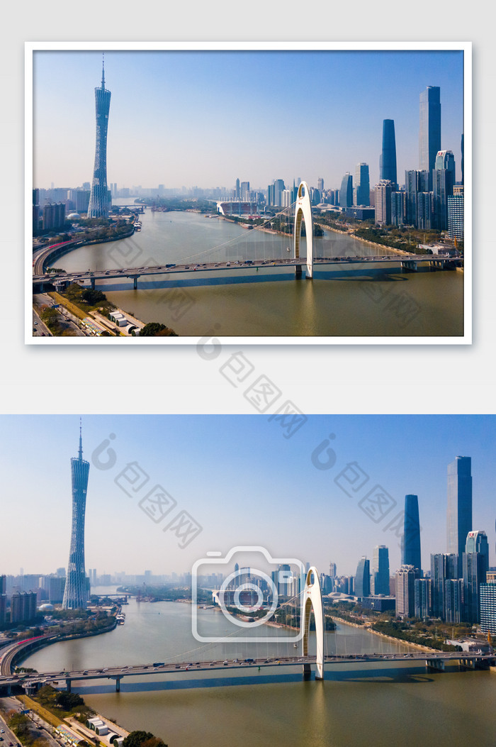 航拍广州城市建筑图片图片