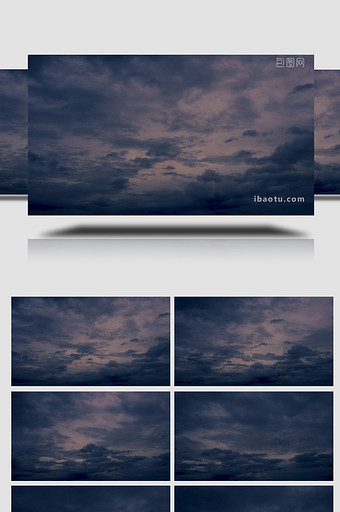 延迟摄影乌云气候云层实拍自然风光图片