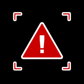 三角形感叹号警告标识动图GIF