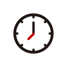 黑红钟表图标时间时钟动图GIF