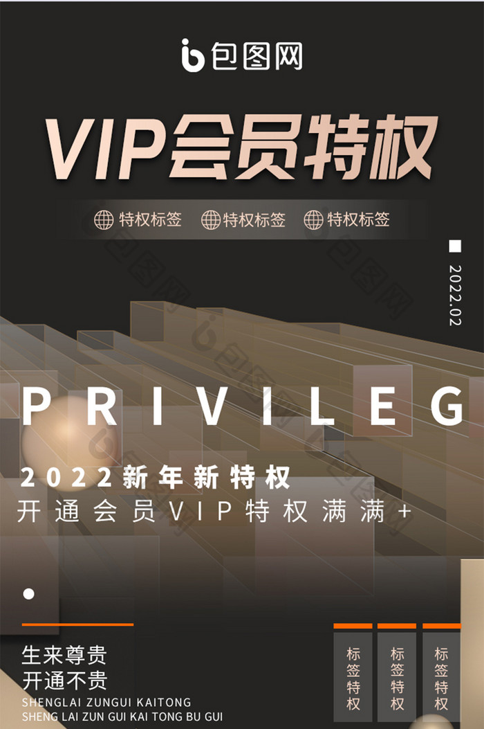 黑金金融理财会员vip活动支付页h5长图