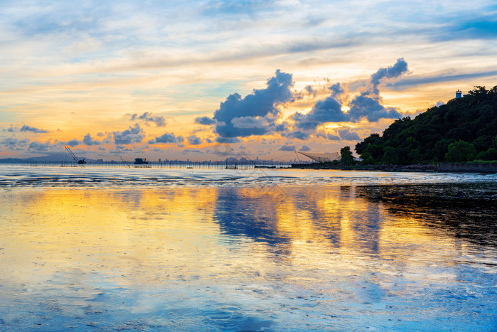 珠海海边日出风光图片