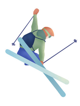 跳台滑雪冬天