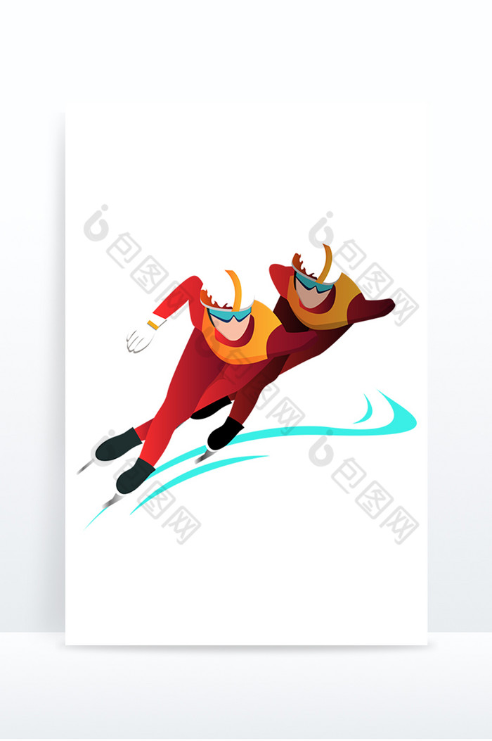 冬季运动冰雪项目男子双人滑冰图片图片