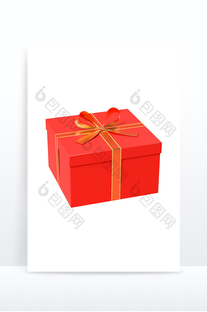 新年春节元素礼物礼盒创意C4D模型图片图片