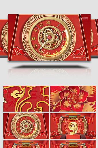 中国传统春节喜庆贺岁倒计时AE模板图片