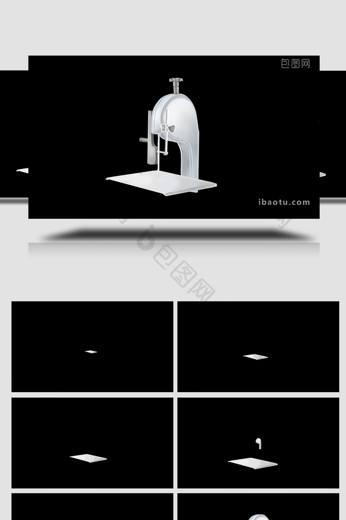 易用mg动画写实类机械设备类磨锯机