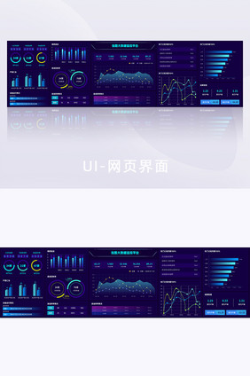 科技大数据可视化大屏系统后台操作中心