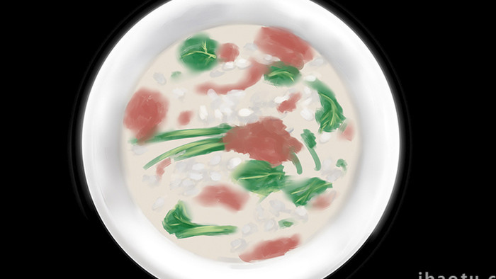 易用写实mg动画食物类珍珠疙瘩汤