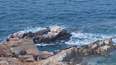 蔚蓝大海海洋海面海水海岸波浪自然海洋实拍