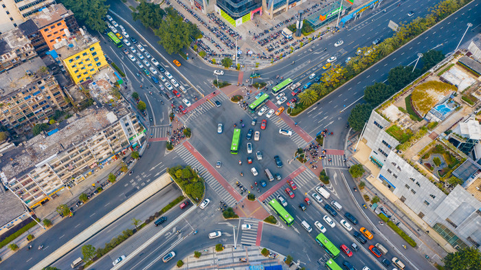 南宁龙光世纪俯拍道路图片