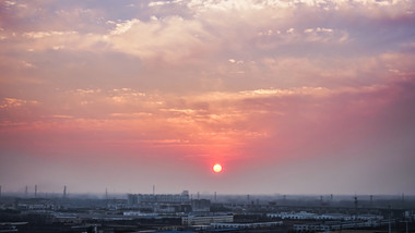 日落自然美景落日夕阳美景8K延时摄影