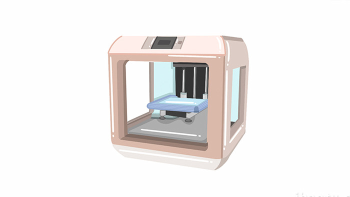 易用mg写实类机械设备迷你可爱3D打印机