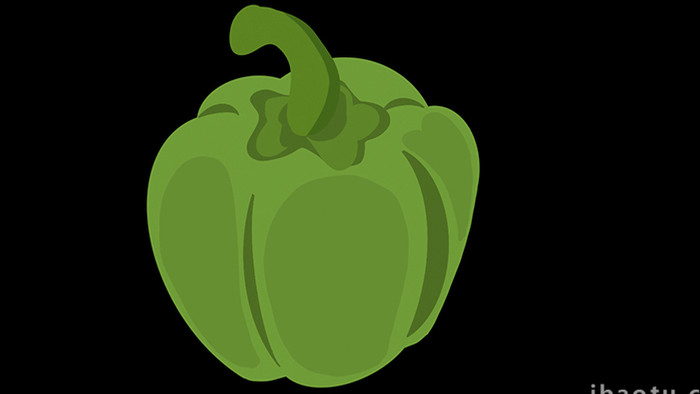 易用卡通类mg动画食物类蔬菜类青椒
