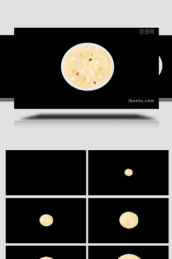 易用卡通类mg动画食物类燕麦粥图片