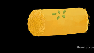 易用卡通类mg动画食物类一个肉松卷