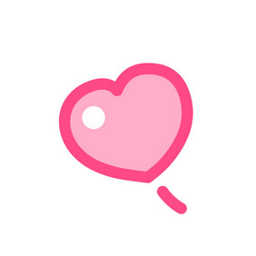 粉色爱心红心飘动小图标动效动图GIF