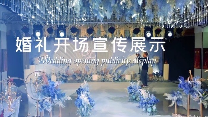 爱情婚礼视频剪辑片头开场宣传展示