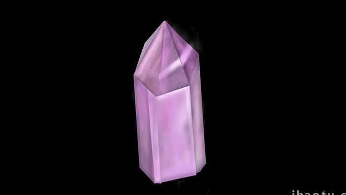 易用写实矿石水晶矿石紫水晶mg动画