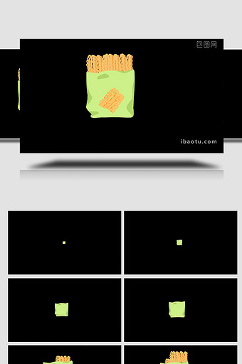 易用写实类mg动画食物零食类一袋干脆面图片