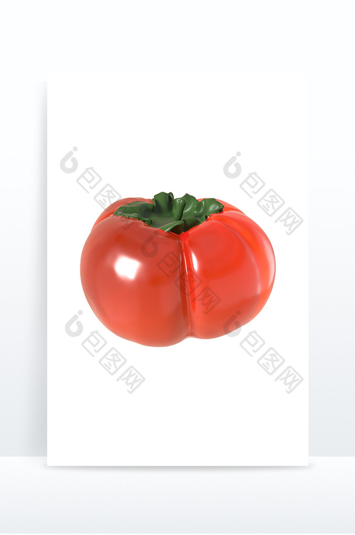 3D元素蔬菜西红柿番茄柿子C4D模型