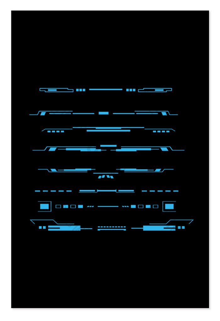 科技类的线条元素
