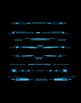 科技类的线条元素