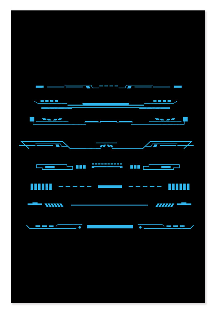 具有科技感的科幻线条