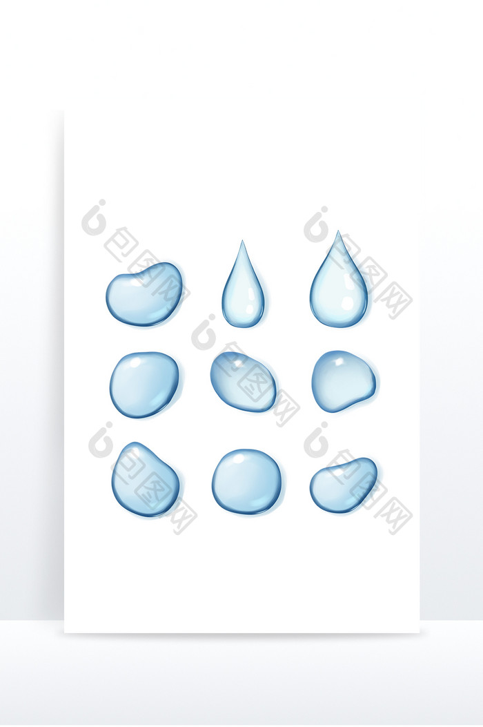立春雨水元素效果水滴水珠