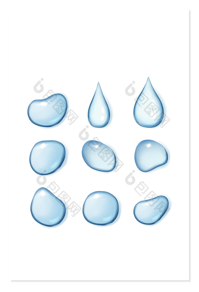 立春雨水元素效果水滴水珠