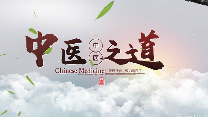中国风传统文化介绍传统中医AE模板