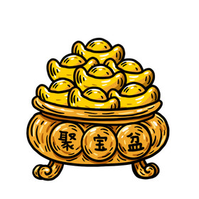 聚宝盆设计图片