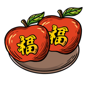 国潮春节苹果动图GIF