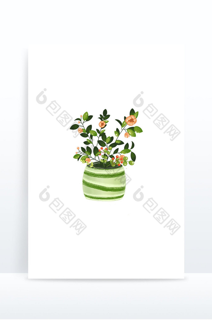 春天谷雨植物花朵花瓶装饰图片图片