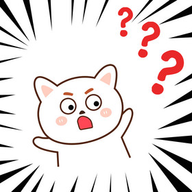 红色简约问号字幕表情包gif图卡通小男孩疑问满脸问号动图gif彩色简约