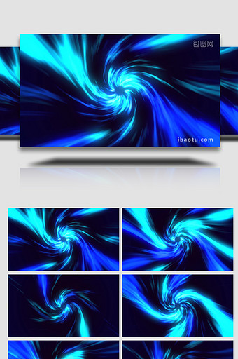 蓝色酸性流体背景视频AE模板图片