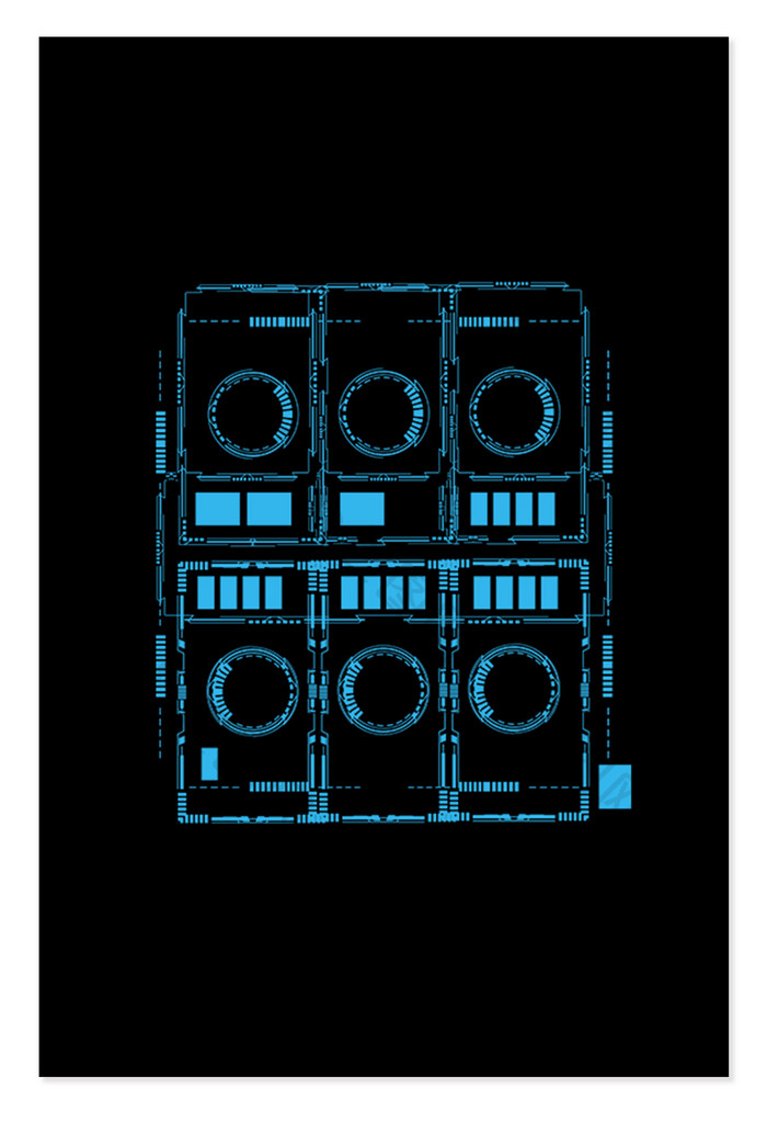 科幻类的科技模块元素