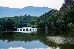 春季清明时节踏青郊游山水风光摄影图