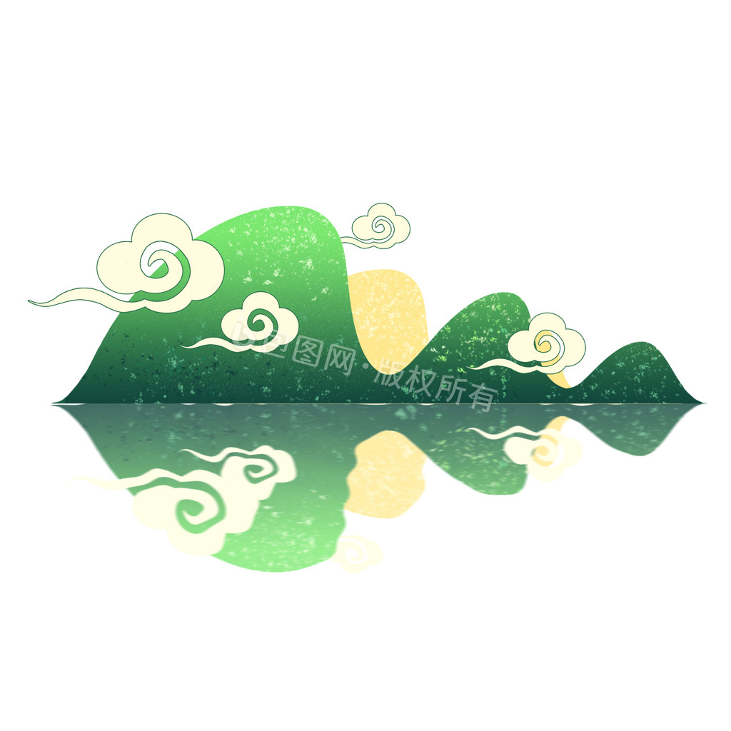 绿色古风表情包-绿色古风动图-包图网