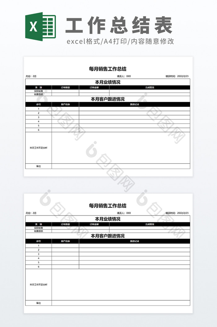 自动化工作总结汇报个人月工作总结表